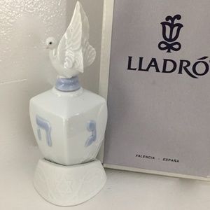 LLadro Dreidel with Dove Statue Figurine NIB 06678